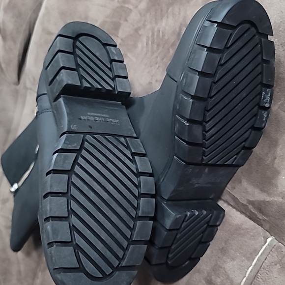 SHOE THE BEARREBEL HIGH SHAFT LEATHER BOOTS - MATTE BLACK size 8 - Picture 10 of 14